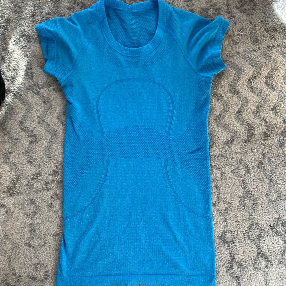 Swiftly tech light blue top
